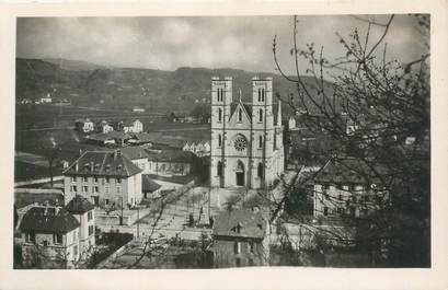 CPSM FRANCE 38 "Saint Laurent du pont, l'église"