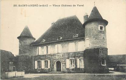 CPA FRANCE 38 "Saint André le Gaz, vieux château de Verel"