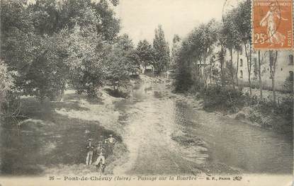 CPA FRANCE 38 "Pont de Chéruy, passage sur la Bourbre""