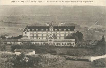 CPA FRANCE 38 "La Côte Saint André, le château Louis XI"