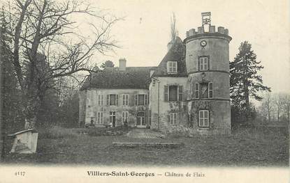 / CPA FRANCE 77 "Villiers Saint georges, château de Flaix"