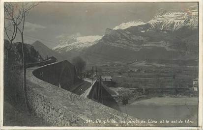 CPA FRANCE 38 "Les ponts de Claix et le col de l'Arc"