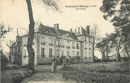 / CPA FRANCE 77 "Verneuil l'étang, la château"