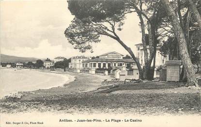 / CPA FRANCE 06 "Antibes, Juan Les Pins, la plage, le casino"