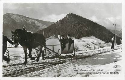 CPSM FRANCE 38 "Villard de Lans, excursion en traineau" / ATTELAGE