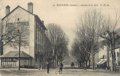 CPA FRANCE 73 "Moutiers, avenue de la gare "