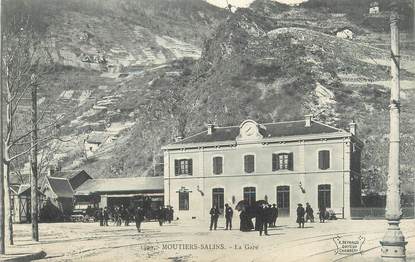 CPA FRANCE 73 "Moutiers Salins, la gare"