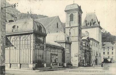 CPA FRANCE 73 "Moutiers, la cathédrale et la mairie"