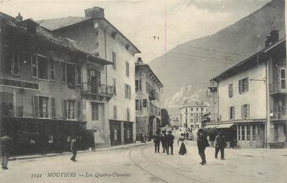 CPA FRANCE 73 "Moutiers, les quatre Chemins"