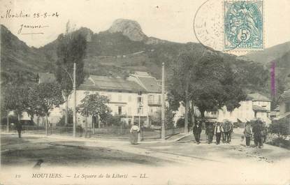 CPA FRANCE 73 "Moutiers Salins, le square de la liberté"