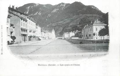 CPA FRANCE 73 "Moutiers, les quais et l'Isère"