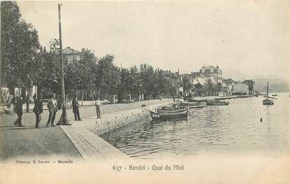 CPA FRANCE 83 "Bandol, quai du Midi"