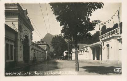 CPSM FRANCE 73 "Salins Les Thermes, l'établissement thermal et la plage"