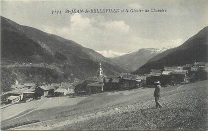 CPA FRANCE 73 "Saint Jean de Belleville et le glacier de Chavière"