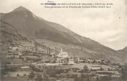 CPA FRANCE 73 "Saint Jean de Belleville, vue générale et pointe de Crève Tête"