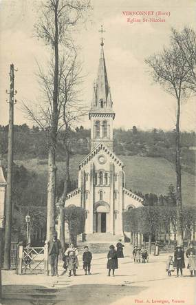 / CPA FRANCE 27 "Vernonnet, église Saint Nicolas"