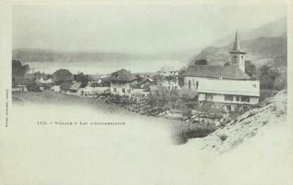 CPA FRANCE 73 "Village et le lac d'Aiguebelette"