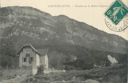 CPA FRANCE 73 "Aiguebelette, chalet et le Mont Lepine"