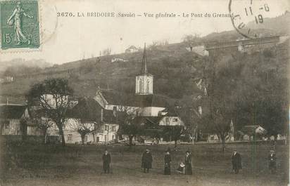 CPA FRANCE 73 "La Bridoire, vue générale, le pont du Grenand"
