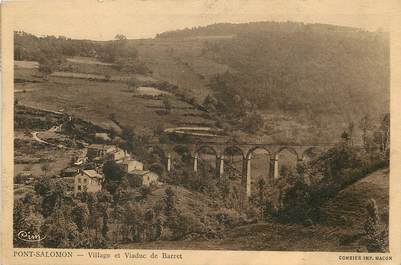 / CPA FRANCE 43 "Pont Salomon, village et viaduc de barret"