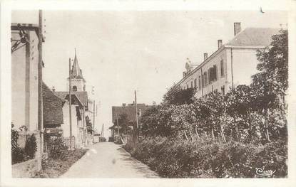 CPA FRANCE 73 "Domessin, les écoles, rue de l'église"