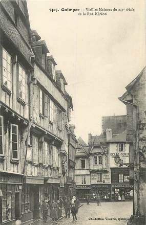 / CPA FRANCE 29 "Quimper, vieilles maisons du XIV ème siècle de la rue Kéréon"