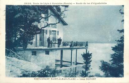 CPA FRANCE 73 "Restaurant Saint Alban Plage"