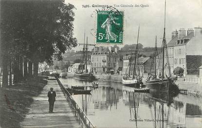 / CPA FRANCE 29 "Quimper, vue générale des quais"