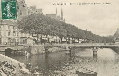 / CPA FRANCE 29 "Quimper, laveuses au confluent du Steir et de l'Odet"