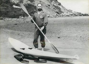 PHOTO ORIGINALE / PHOTO DE PRESSE / SURF "1ère traversée de la Manche en Surf Ski"