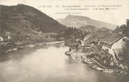 CPA FRANCE 73 "Le canal de Savières, Aix Les Bains, Portout"