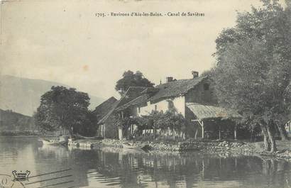 CPA FRANCE 73 "Le canal de Savières, environs d'Aix Les Bains"