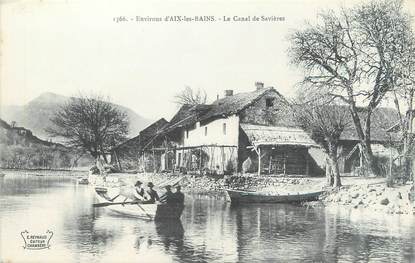 CPA FRANCE 73 "Le canal de Savières, environs d'Aix Les Bains"