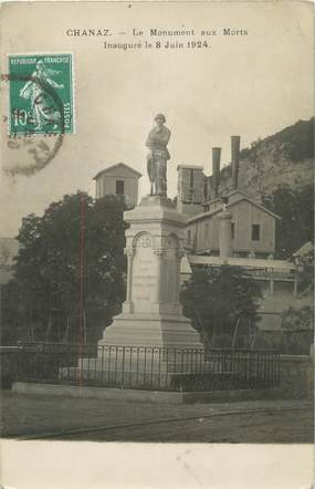 CPA FRANCE 73 "Chanaz, le monument aux morts"