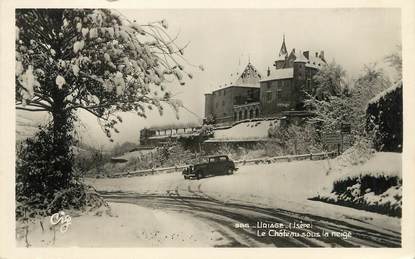 / CPSM FRANCE 38 "Uriage, le château sous la neige"