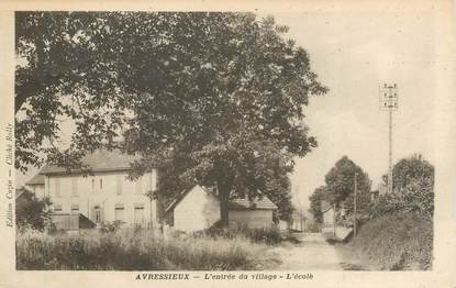 CPA FRANCE 73 "Avressieux, l'entrée du village, l'école"