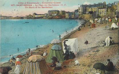 / CPA FRANCE 35 "Saint Servan, la plage des Bas Sablons"