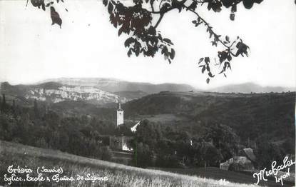 CPSM FRANCE 73 "Grésin, église, école"