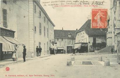 CPA FRANCE 73 "Saint Genix sur Guiers, place de l'église"