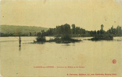 CPA FRANCE 73 "Saint Genix sur Guiers, jonction du Rhône et du Guiers"