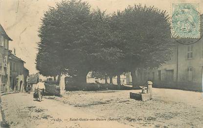 CPA FRANCE 73 "Saint Genix sur Guiers, place des tilleuls"