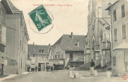 CPA FRANCE 73 "Saint Genix sur Guiers, place de l'église "