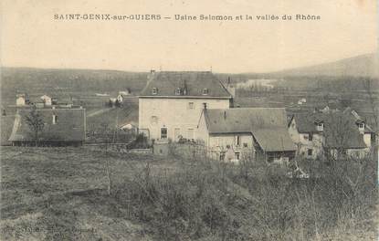 CPA FRANCE 73 "Saint Genix sur Guiers, usine Salomon et la vallée du Rhône"