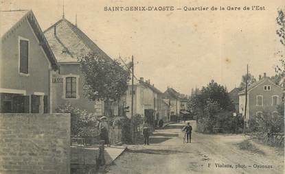 CPA FRANCE 73 "Saint Genix d'Aoste, quartier de la gare"