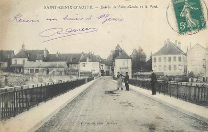 CPA FRANCE 73 "Saint Genix d'Aoste, entrée de Saint Génix et le pont"