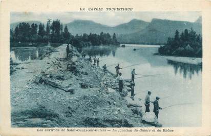 CPA FRANCE 73 "Les environs de Saint Genix sur Guiers, la jonction du Guiers et du Rhône"