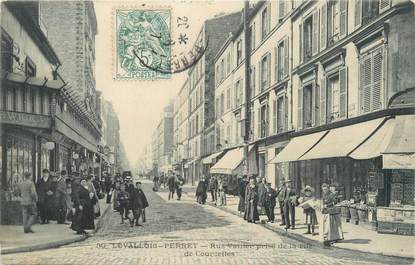 CPA FRANCE 92 "Levallois Perret, Rus Vallier prise de la rue de Courcelles"