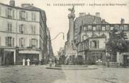 92 Haut De Seine CPA FRANCE 92 "Levallois Perret, la place et la rue Chaptal"