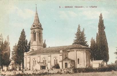 CPA FRANCE 33 "Coirac, l'église "