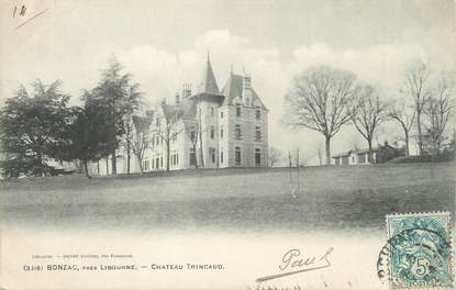 CPA FRANCE 33 "Bonzac, château Trincaud"